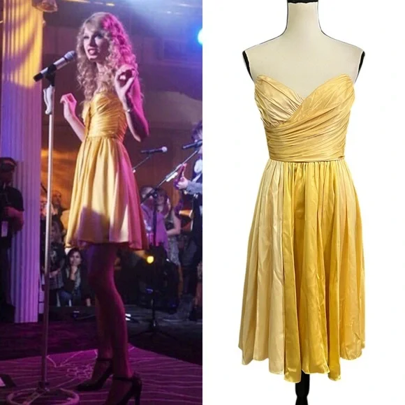 Vintage Designer Silk Dress ASO Lana Del Rey & Taylor Swift - Picture 2 of 11